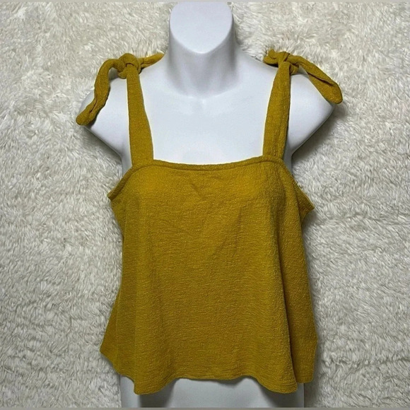 Express Tie Shoulder Crop Top - Picture 1 of 6